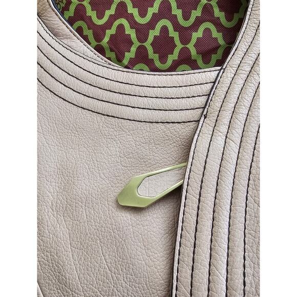 ORYANY Tracy Mauve Pebble Leather Hobo Shoulder Handbag Purse New Boho - Picture 6 of 16